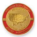 2" Die Struck Brass Medallion or Coin